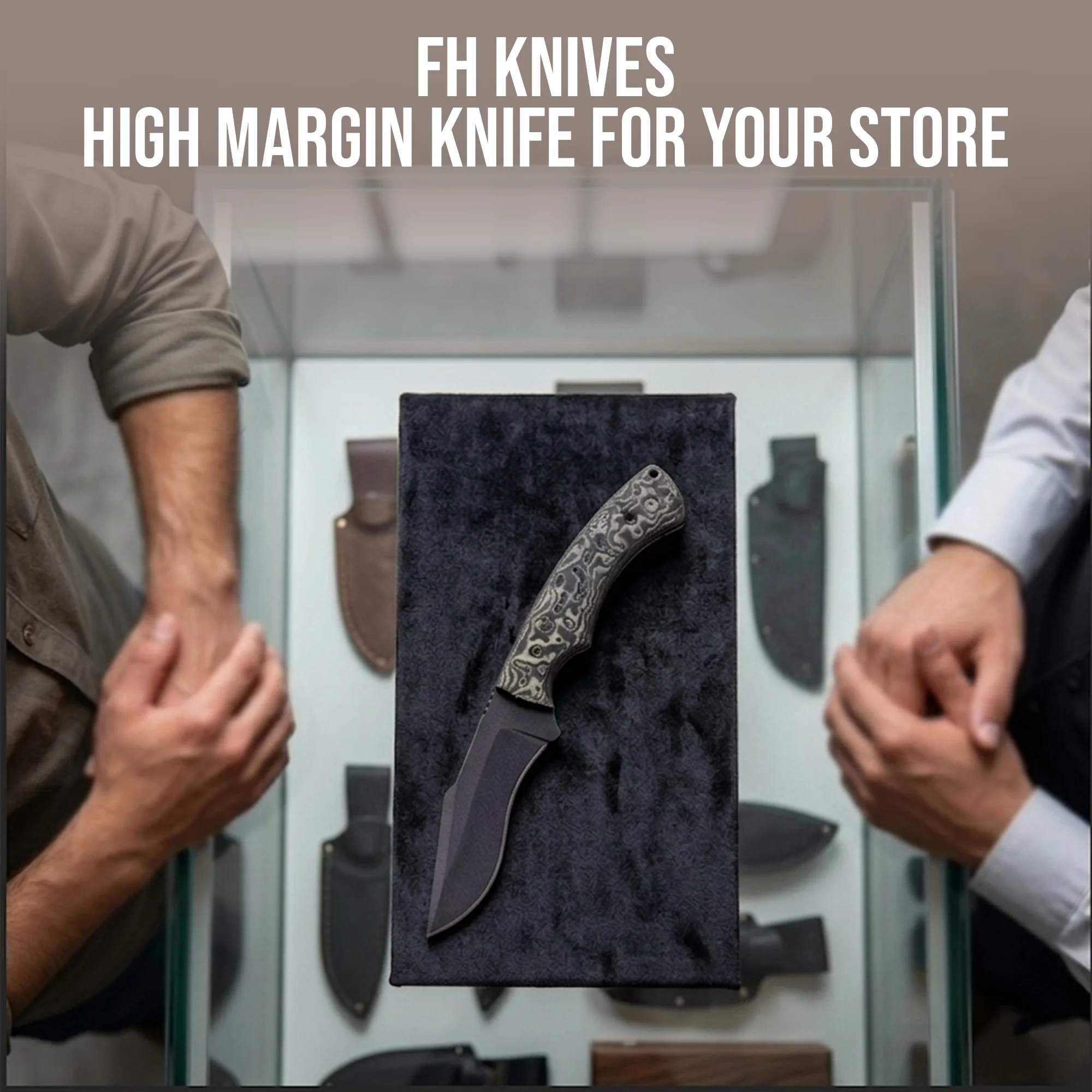 6.5' Handmade Black Coated Stainless Steel Green Vortex Canvas Micarta Handle Knife with Leather Sheath | CK-001-GN - Image 6